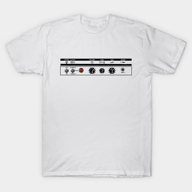 Orange Tiny Terror Control Panel T-Shirt by Buran1997